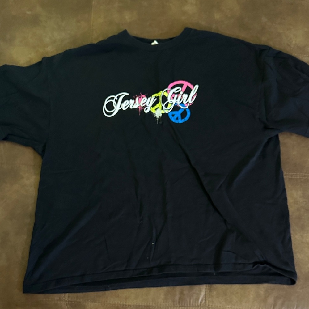 Jersey Girl Delta Black Graphic Tee